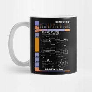 Computer Readout Showing Ancient Sleeper Ship Mug